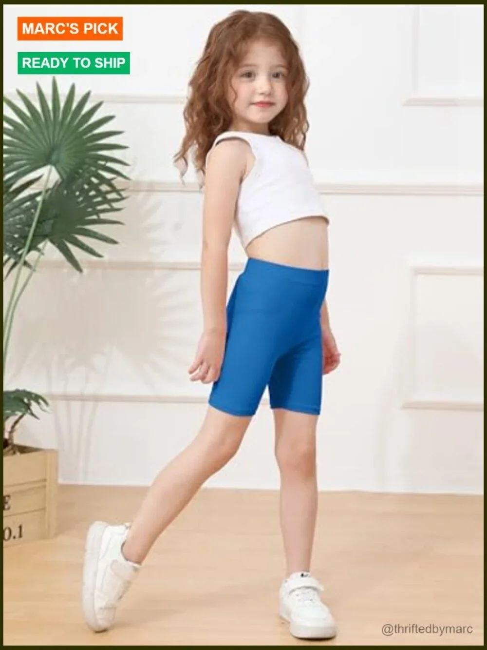 6 Pack Toddler Girls Bike Shorts Soft Cotton Summer Dancewear